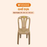  Ghế Dựa Sọc Thẳng Kích Thước 38x38x85cm - Nhiều Màu Sắc - Nhựa Chính Phẩm - Nhựa Vĩ Hưng 