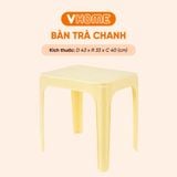  Bàn Trà Chanh Chữ Nhật Nhựa Vĩ Hưng Nhỏ Gọn, Tiện Lợi, Màu Pastel Xinh Xắn 