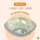  Đĩa Nhựa Pha Lê Cao Cấp, Đựng Trái Cây, Bánh Kẹo Sang Trọng, Tiện Dụng - Nhựa Vĩ Hưng 