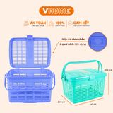  Giỏ Quai Giữa, Giúp Đựng Đồ Chơi, Quần Áo, Sách Vở, Đồ Đi Sanh Cho Mẹ Nhựa VĨ HƯNG 