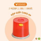  Hộp Đựng Giấy Ăn, Khăn Giấy Tròn Nhựa, Đựng Giấy Để Bàn Ăn,  An Toàn Sức Khỏe - Nhựa Vĩ Hưng 