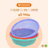  Rổ Tròn Có Chân Đa Màu Sắc, Không BPA, An Toàn Sức Khỏe, Nhựa Vĩ Hưng Chất Lượng Cao 