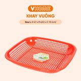  Khay Rổ Nhựa Vĩ Hưng 3 Kích Cỡ 