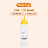  Chai Nhựa Bóp Đựng Nước Sốt, Gia Vị Tròn - Tiện Lợi, Chất Lượng Cao - Nhựa Vĩ Hưng 