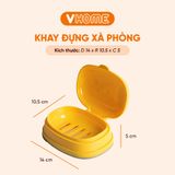  Hộp Đựng Xà Phòng Xà Bông Tắm Có Nắp Đậy - Chắc Chắn, Tiện Dụng, Nhựa PP - Nhựa Vĩ Hưng 