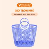  Giỏ Xách Nhỏ Nhựa PP Dày, Quai Cầm Chắc Chắn - Bền Bỉ, Đa Năng - Nhựa Vĩ Hưng 