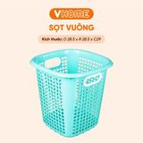  Sọt Vuông Nhỏ Đựng Quần Áo , Sọt Đựng Đồ Đa Năng Có Tay Cầm, Chắc Chắn, Bền Đẹp - Nhựa VĨ HƯNG 