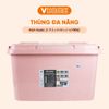  Thùng Nhựa Đa Năng 90L - Có Bánh Xe Tiện Lợi, Nhựa Vĩ Hưng 
