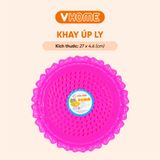  Khay Nhựa Úp Ly Sen 2 Kích Cỡ Màu Sắc Xinh Xắn Vĩ Hưng 
