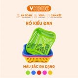  Rổ Nhựa Kiểu Đa Năng Vĩ Hưng – Tiện Lợi, Bền Bỉ, Chất Lượng Cao 