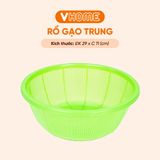  Rổ Gạo Lớn Đường Kính 29cm Nhựa Chính Phẩm, Không BPA, An Toàn Sức Khỏe, Bền Đẹp Vĩ Hưng 