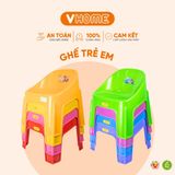  Ghế Nhựa Cao Cấp Cho Bé Trẻ Em Mầm Non, Mẫu Giáo, Tiểu Học - Nhựa Vĩ Hưng 