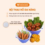  Bộ Thau Rổ Nhựa Cao Cấp Chắc Chắn, Gọn Gàng, An Toàn Sức Khỏe, Đa Dạng Màu Sắc - Nhựa Vĩ Hưng 
