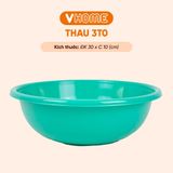  Thau Nhựa 30cm Nhiều Màu Nhựa Chính Phẩm, Không BPA, Bền Đẹp, An Toàn Sức Khỏe, Tiện Lợi Vĩ Hưng 