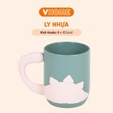  Ly Cốc Uống Nước, Súc Miệng - Hình Chú Khủng Long Ngộ Nghĩnh, Đáng Yêu - Nhựa Vĩ Hưng 