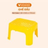  Ghế Đẩu Chữ Nhật, Nhựa PP Nguyên Chất, Hàng Cao Cấp - Ghế Đẩu Thấp - Nhựa Vĩ Hưng 
