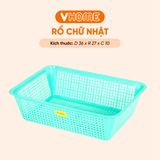  Rổ Nhựa Vuông Vĩ Hưng 