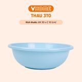  Thau Nhựa 30cm Nhiều Màu Nhựa Chính Phẩm, Không BPA, Bền Đẹp, An Toàn Sức Khỏe, Tiện Lợi Vĩ Hưng 