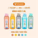  Bình Nước Đa Năng H2O 1.5L Nhựa Vĩ Hưng, Bình Đựng Nước Tủ Lạnh Đa Năng 