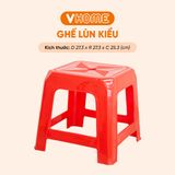  Ghế Nhựa Lùn Kiểu Vĩ Hưng - Ngồi Quán Trà Chanh, Nướng, Cafe Vỉa Hè, Bền Đẹp, Tiện Dụng 