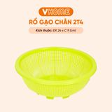  Rổ Gạo Có Chân 4 Size Đa Màu Sắc, Không BPA, An Toàn Sức Khỏe, Nhựa Vĩ Hưng Chất Lượng Cao 