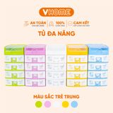  Tủ Đồ Mini Để Bàn Nhiều Ngăn, Màu Sắc Xinh Xắn Nhựa VĨ HƯNG 