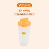  Ly Nhựa Nắp Tai Mèo Dễ Thương, Nhựa Chính Phẩm, An Toàn Sức Khỏe - Nhựa Vĩ Hưng 