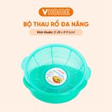  Bộ Thau Rổ Cao Cấp Chắc Chắn, Gọn Gàng, An Toàn Nhựa VĨ HƯNG 