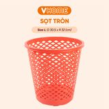  Sọt Rác Tròn Nhỏ Gọn, Siêu Tiện Lợi - Màu Sắc Xinh Xắn - Nhựa Vĩ Hưng 