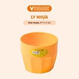  Cốc Nhựa Uống Nước Trà Đá, Chất Lượng Cao - Giao Màu Ngẫu Nhiên - Nhựa Vĩ Hưng 