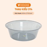 Thau Nhựa 34cm Nhiều Màu Nhựa Chính Phẩm, Không BPA, Bền Đẹp, An Toàn Sức Khỏe, Tiện Lợi Vĩ Hưng 