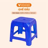  Ghế Lùn Nhựa Sọc Mới, Chắc Chắn, Ngồi Trà Đá Vỉa Hè - Nhựa Vĩ Hưng 