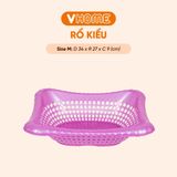  Rổ Nhựa Kiểu Nhật, Màu Sắc Đa Dạng, Cao Cấp Nhựa Vĩ Hưng 