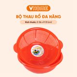  Bộ Thau Rổ Cao Cấp Chắc Chắn, Gọn Gàng, An Toàn Nhựa VĨ HƯNG 