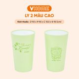  Ly 2 Màu Cao Nhựa Chính Phẩm, Không BPA, An Toàn Sức Khỏe, Bền Đẹp, Tiện Lợi Vĩ Hưng 