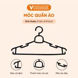  Set 10 Móc Quần Áo Người Lớn Cao Cấp, Nhiều Màu Nhựa VĨ HƯNG 