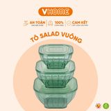  Tô Salad Vĩ Hưng Vuông Đa Năng - Nhiều Kích Cỡ Phù Hợp Mọi Nhu Cầu 