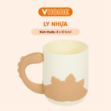  Ly Cốc Uống Nước, Súc Miệng - Hình Chú Khủng Long Ngộ Nghĩnh, Đáng Yêu - Nhựa Vĩ Hưng 