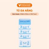  Tủ Đồ Mini Để Bàn Đa Năng, Nhiều Ngăn, Màu Sắc Xinh Xắn - Nhựa Vĩ Hưng 