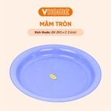  Mâm Nhựa Tròn Cao Cấp - Đa Dạng Kích Cỡ, Nhựa PP An Toàn - Nhựa Vĩ Hưng 