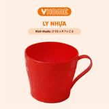  Ly Nhựa Uống Nước Có Quai Cầm - Đa Sắc, Tiện Dụng, Nhựa Vĩ Hưng 
