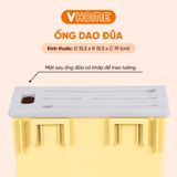  Hộp Cắm Dao Kéo Đũa Đa Năng, Màu Pastel, Tiện Lợi - Có Thể Tháo Rời, Nhựa Vĩ Hưng 