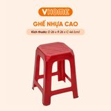  Ghế Nhựa Cao, Dày, Nhựa PP Chính Phẩm - Chất Lượng Cao, Nhựa Vĩ Hưng 