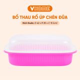  Khay Úp Chén Bát Có Nắp Đậy Tiện Lợi, Sạch Sẽ, An Toàn Cho Sức Khỏe - Nhựa Vĩ Hưng 
