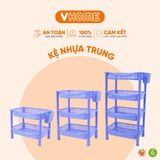  Kệ Nhựa Chữ Nhật - Nhựa Vĩ Hưng - Đa Dạng Màu Sắc, Kệ Để Đồ Tiện Lợi, Phù Hợp Mọi Không Gian 