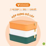  Hộp Nhựa Đựng Đồ Lót, Tất Vớ, Quần Áo Đa Năng - Chia Nhiều Ngăn, Có Nắp Đậy Kín - Nhựa Vĩ Hưng 