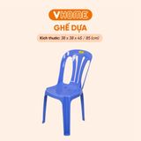  Ghế Dựa Sọc Thẳng Kích Thước 38x38x85cm - Nhựa Chính Phẩm - Nhựa Vĩ Hưng 