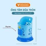  Ống Cắm Đũa Muỗng Hình Tròn Kèm Hộp Đựng Tăm, An Toàn Sức Khỏe - Nhựa Chính Phẩm - Nhựa Vĩ Hưng 
