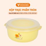  Hộp Bảo Quản Thực Phẩm Tròn, An Toàn Lò Vi Sóng, Nhựa Chính Phẩm Không BPA - Nhựa Vĩ Hưng 