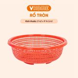  Rổ Tròn Có Chân Đa Màu Sắc, Không BPA, An Toàn Sức Khỏe, Nhựa Vĩ Hưng Chất Lượng Cao 